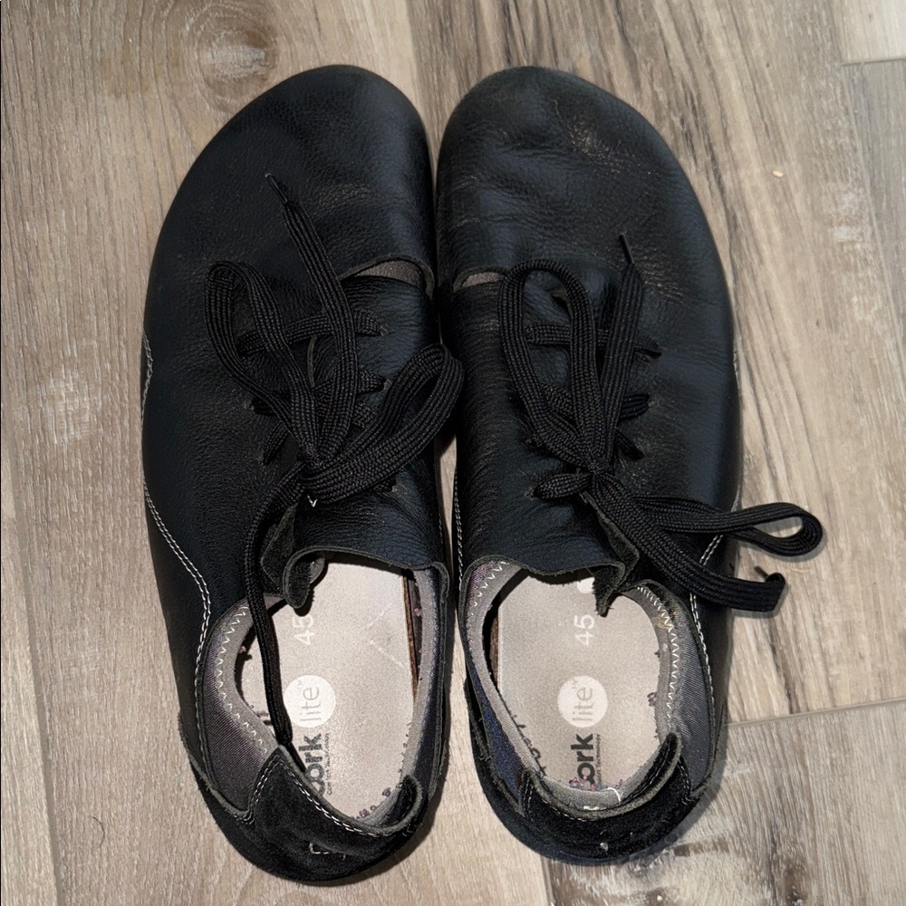 Cork Men’s 12 Black Leather Lace-Up Shoes